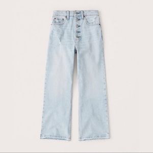 Abercrombie & Fitch High Waisted Wide Leg Jean with Button Fly | Size 29/8R